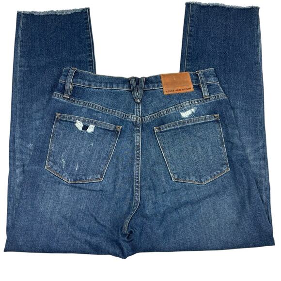 J crew - Point Sur denim Blue Cropped Distressed Jeans 27x27 - Picture 3 of 9